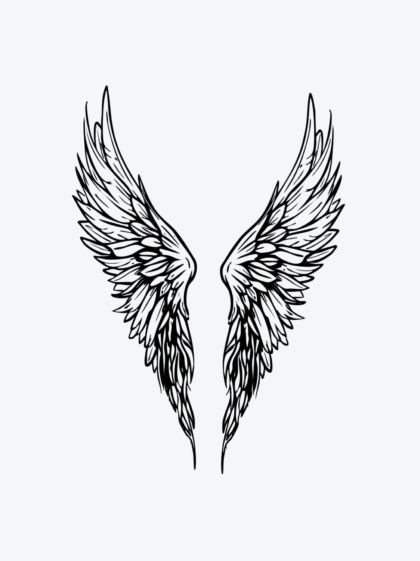 Angel Wings temporary tattoo