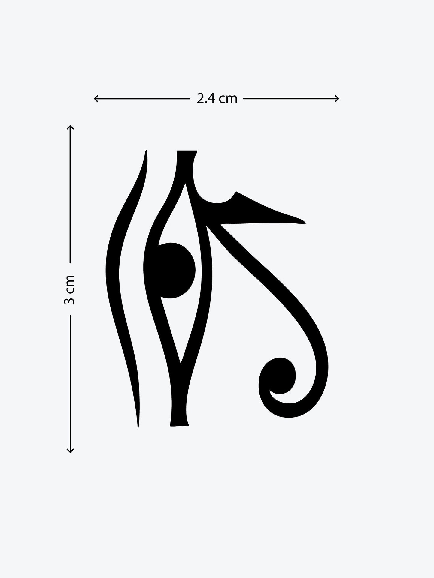 Eye of Horus temporary tattoo