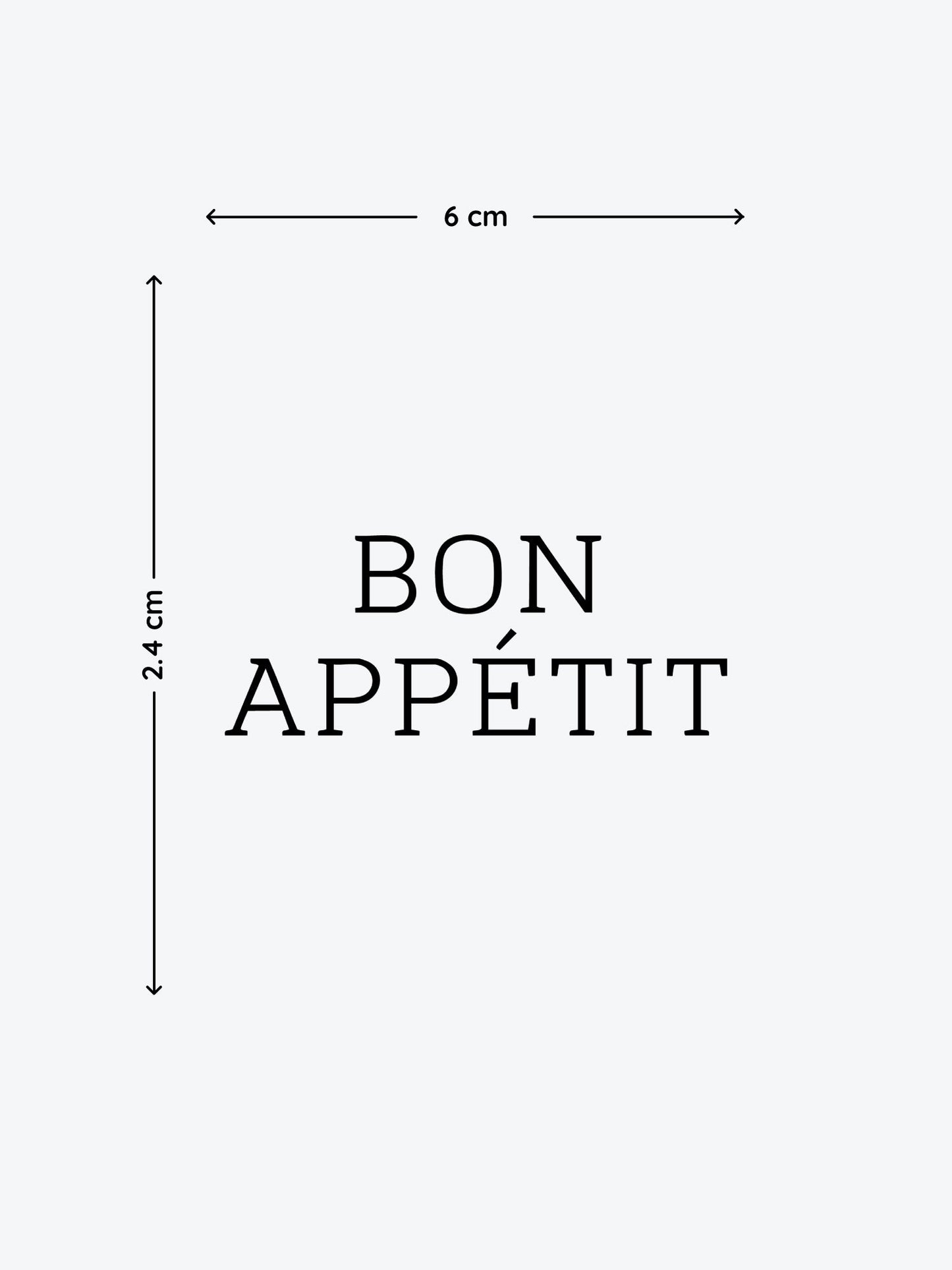 Bon Appetit temporary tattoo