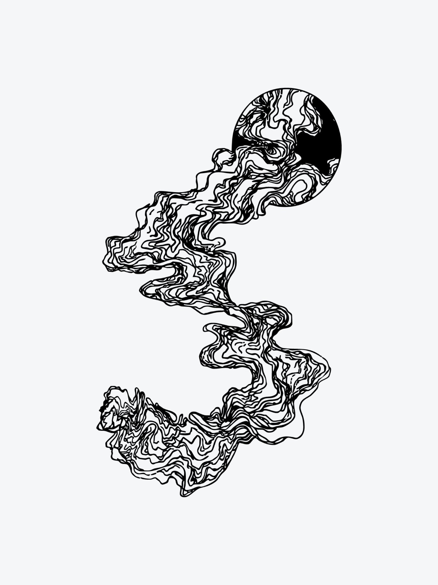 Moon River temporary tattoo