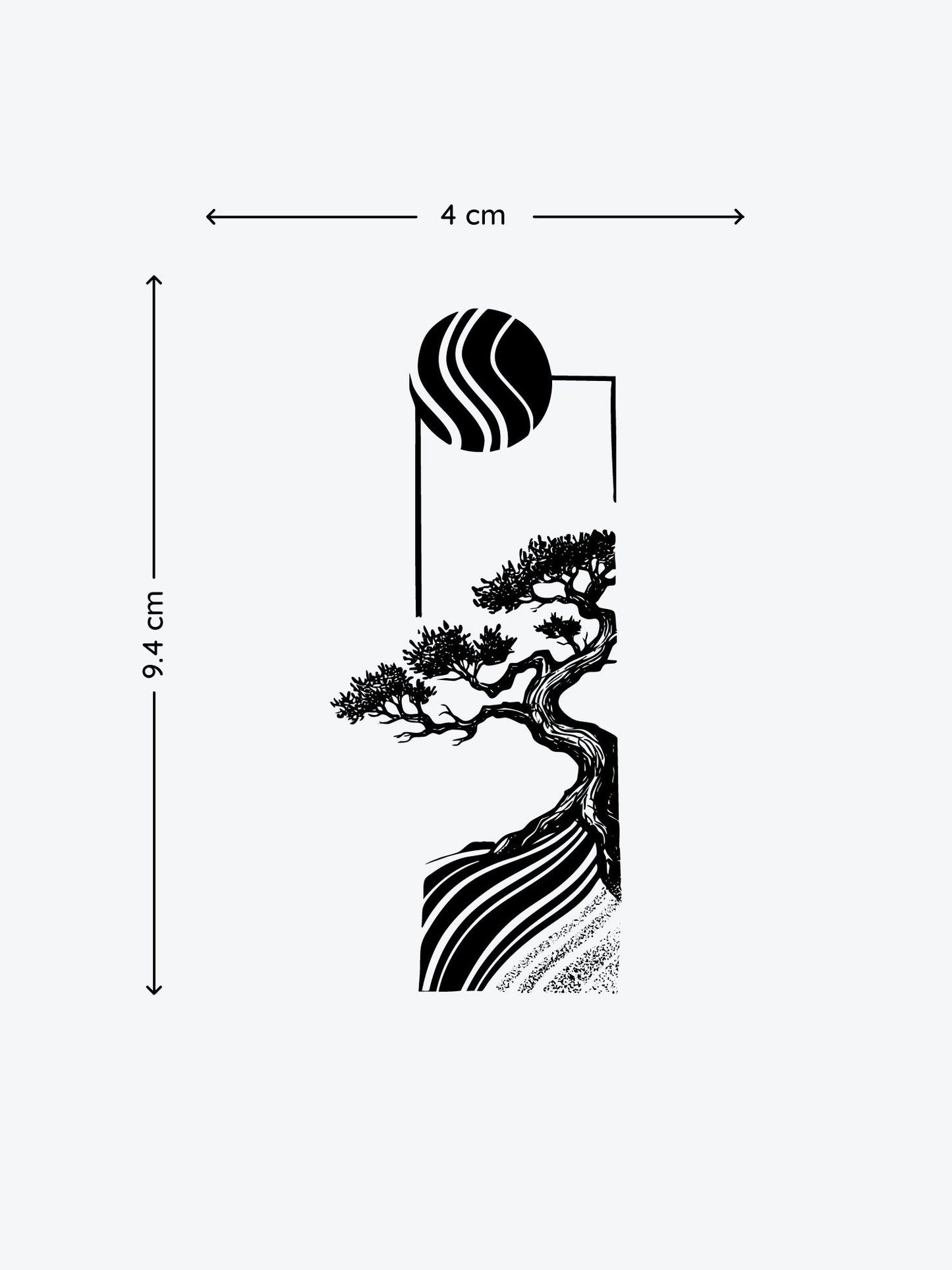 Lonely Tree temporary tattoo
