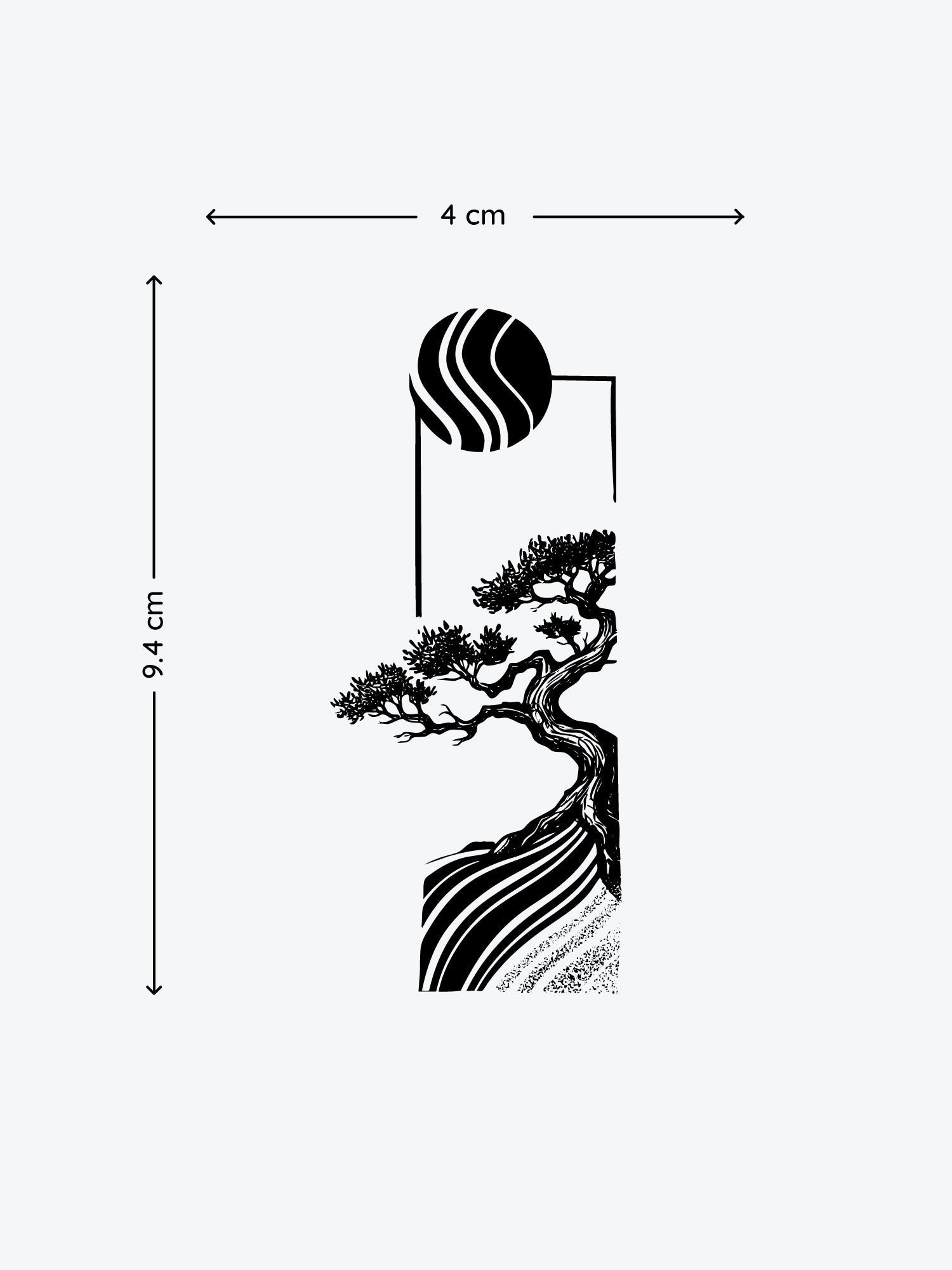 Lonely Tree temporary tattoo