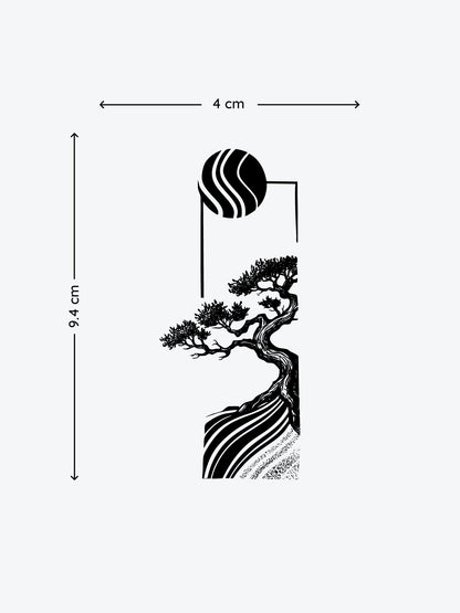 Lonely Tree temporary tattoo