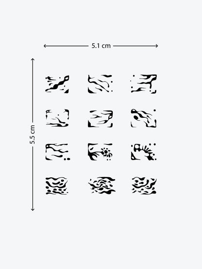 Symbols Cube temporary tattoo