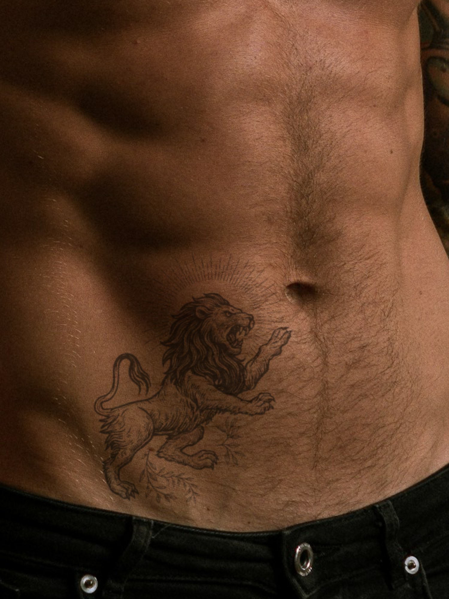 Holy Lion temporary tattoo