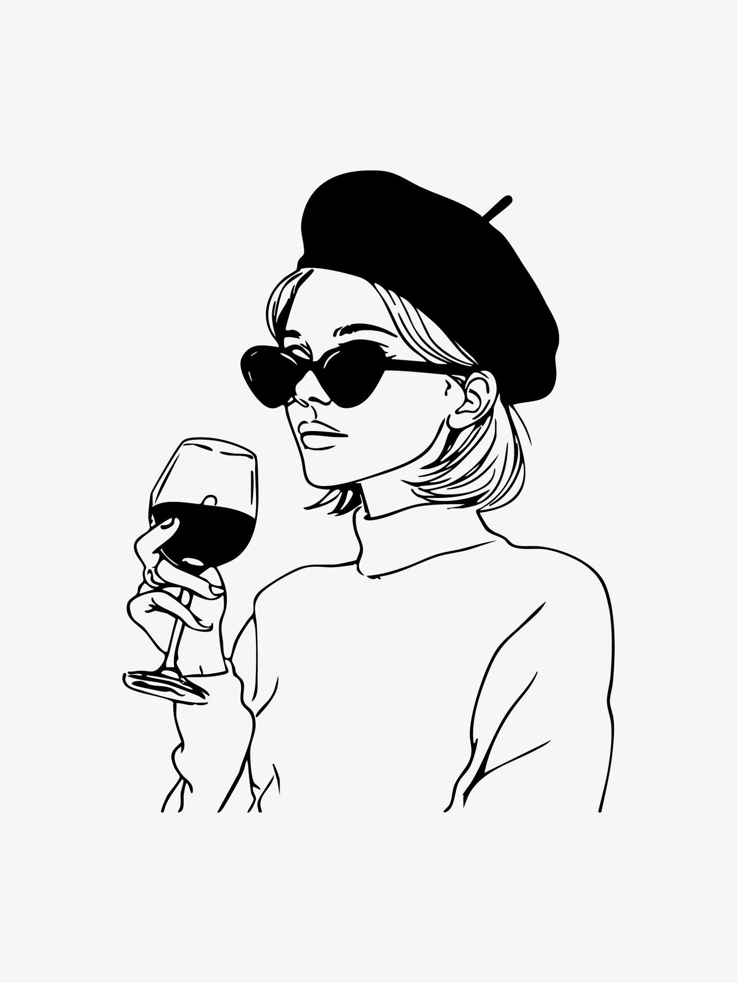 French Agent temporary tattoo