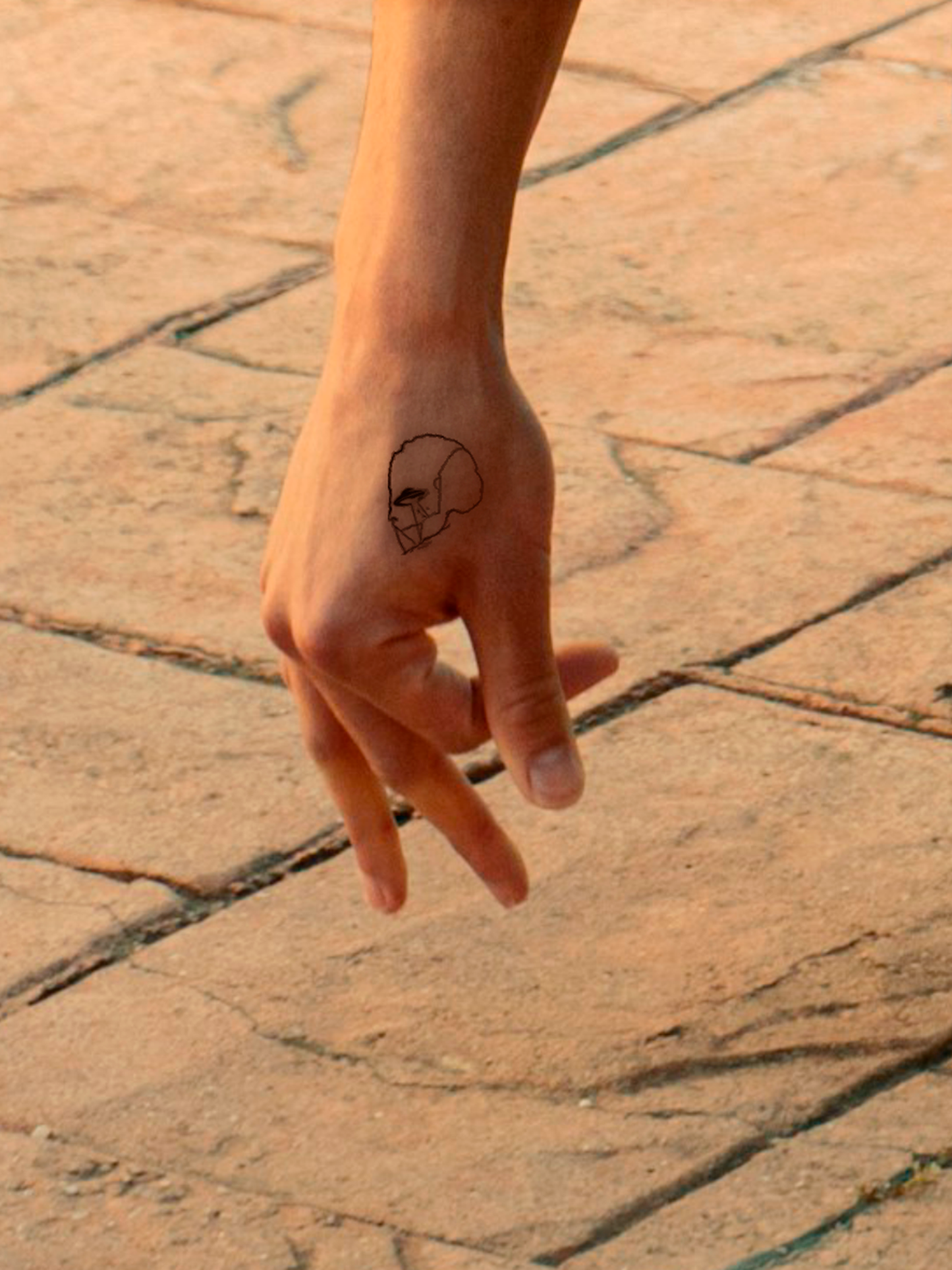 Beauty From Beyond by Mr B temporary tattoo