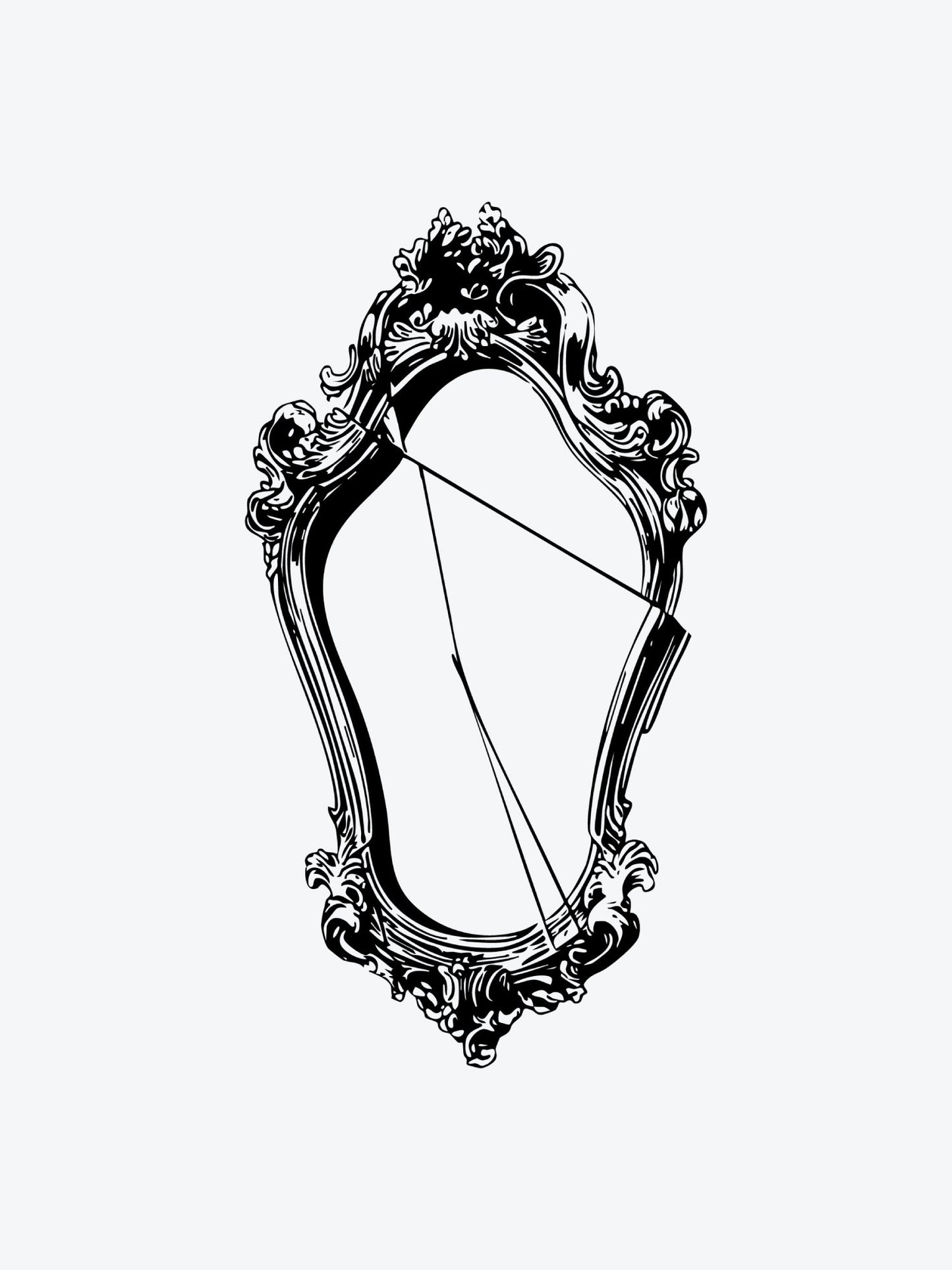 Mirror temporary tattoo