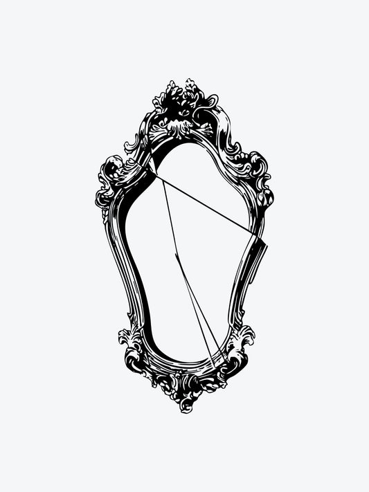 Mirror temporary tattoo