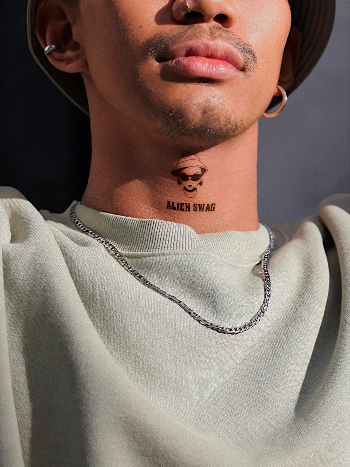 Alien Swag by Mr B temporary tattoo