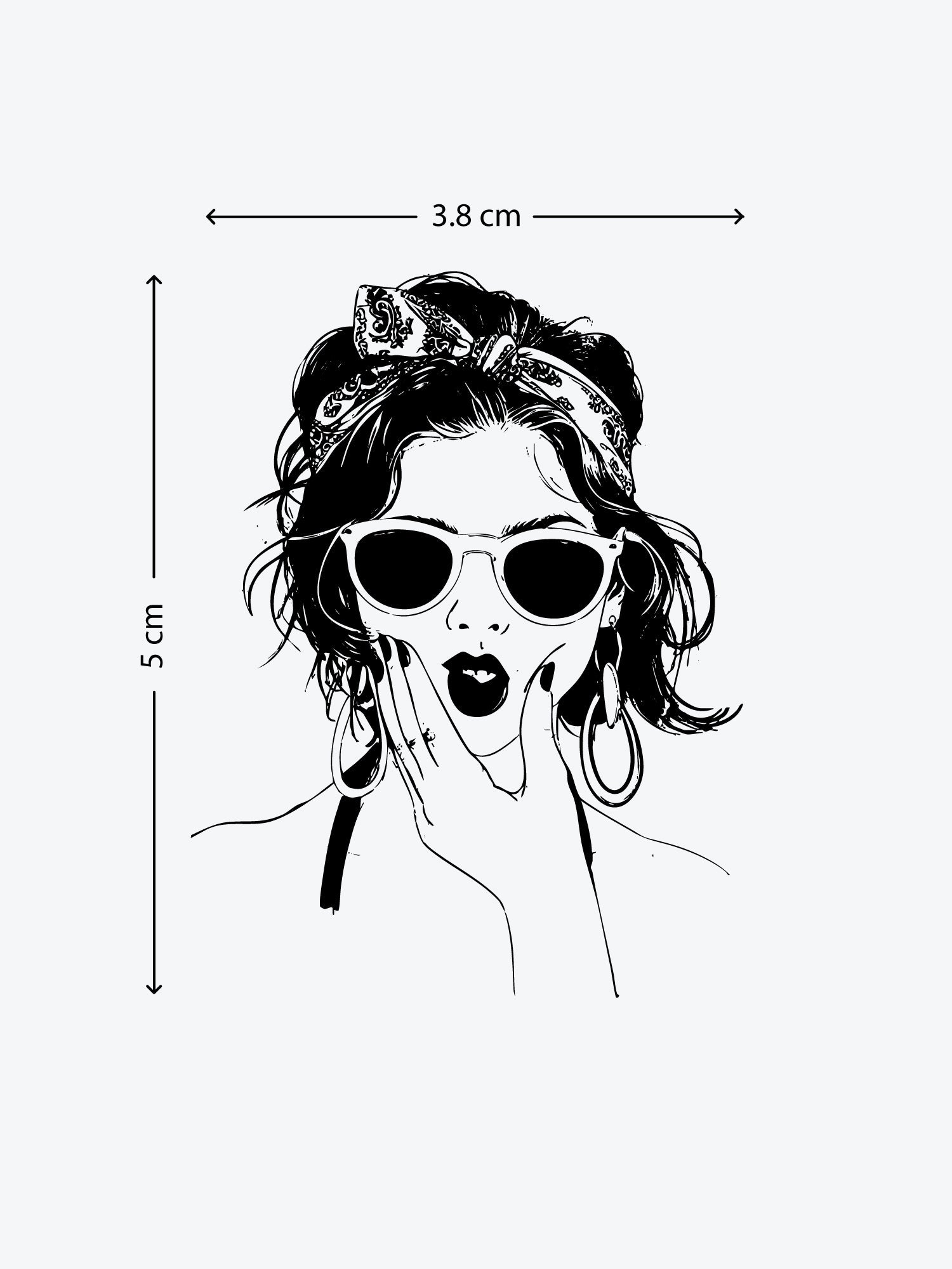 Duckface Training temporary tattoo