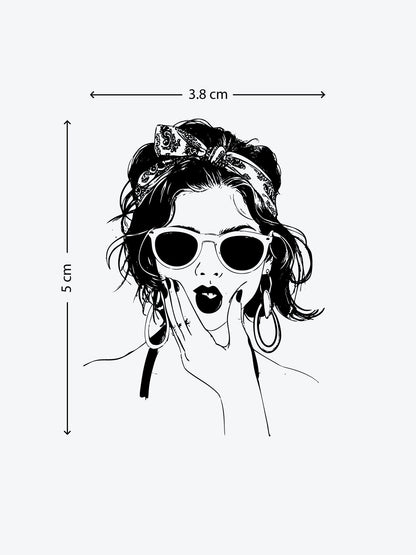 Duckface Training temporary tattoo