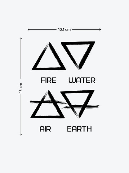Triangle Bundle (4 Tattoos) temporary tattoo