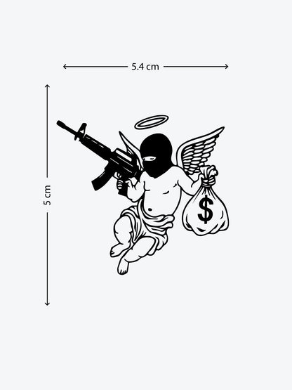 Angel Gone Bad temporary tattoo