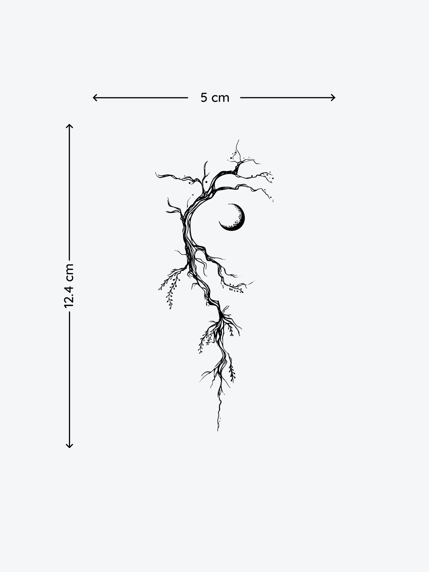 Crooked Tree temporary tattoo
