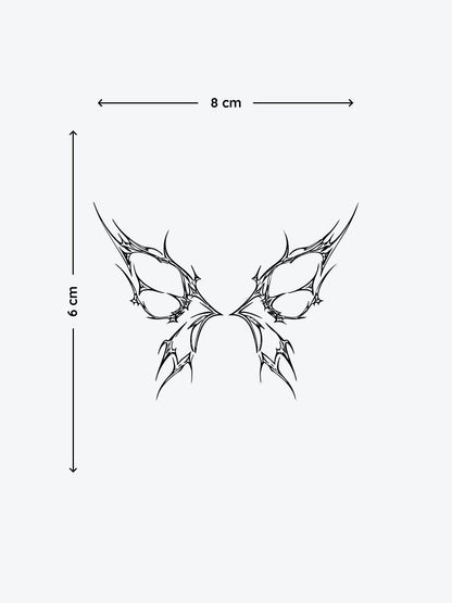 Acid Butterfly temporary tattoo