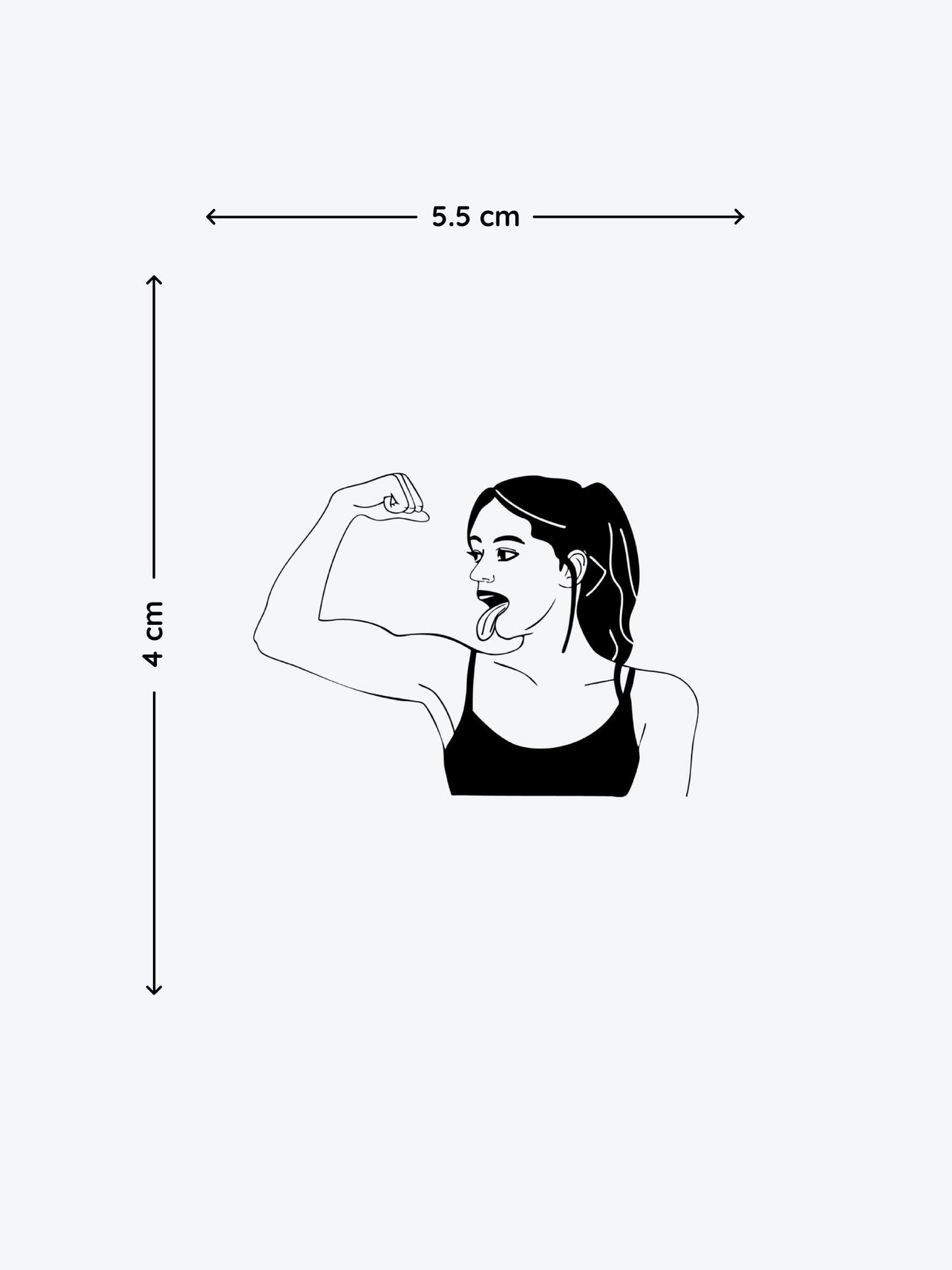 Inner Force temporary tattoo
