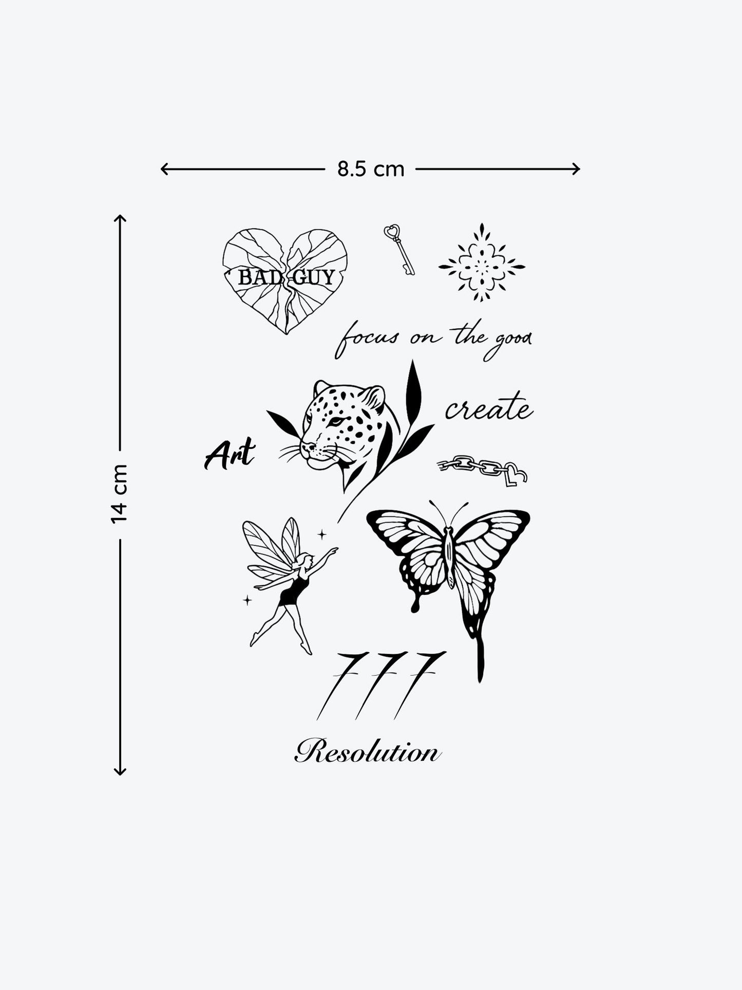 GetOverHim Bundle (12 Tattoos) temporary tattoo
