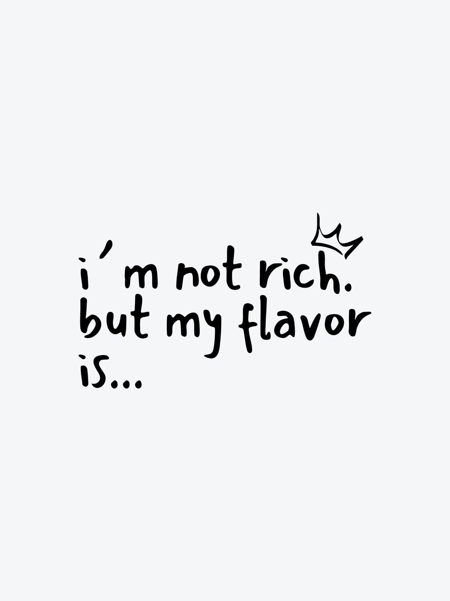 Im Not Rich But temporary tattoo