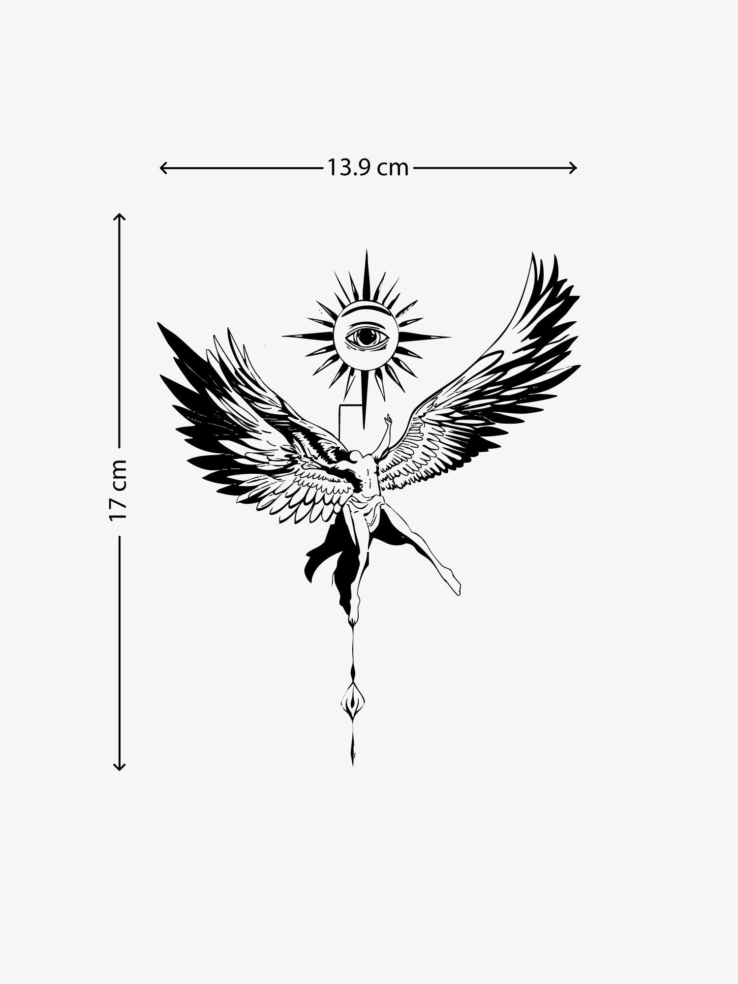 Ikarus temporary tattoo