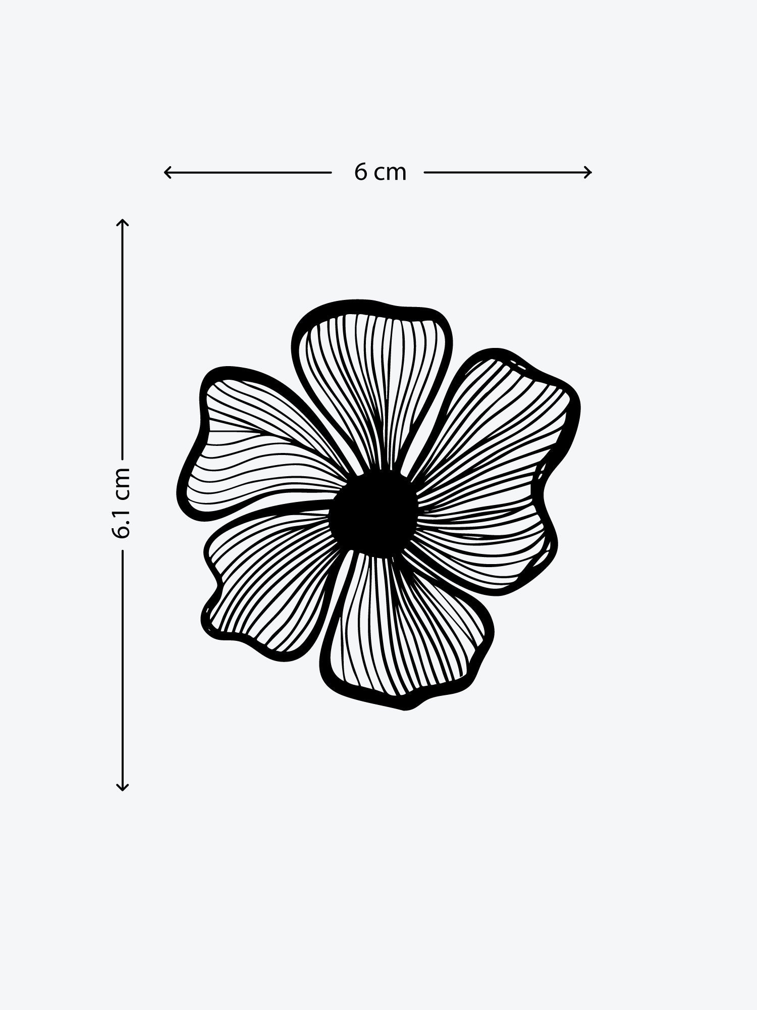 Quiet Flower temporary tattoo