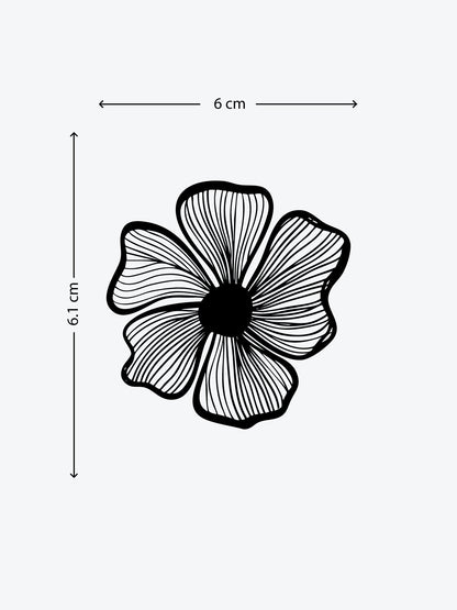 Quiet Flower temporary tattoo