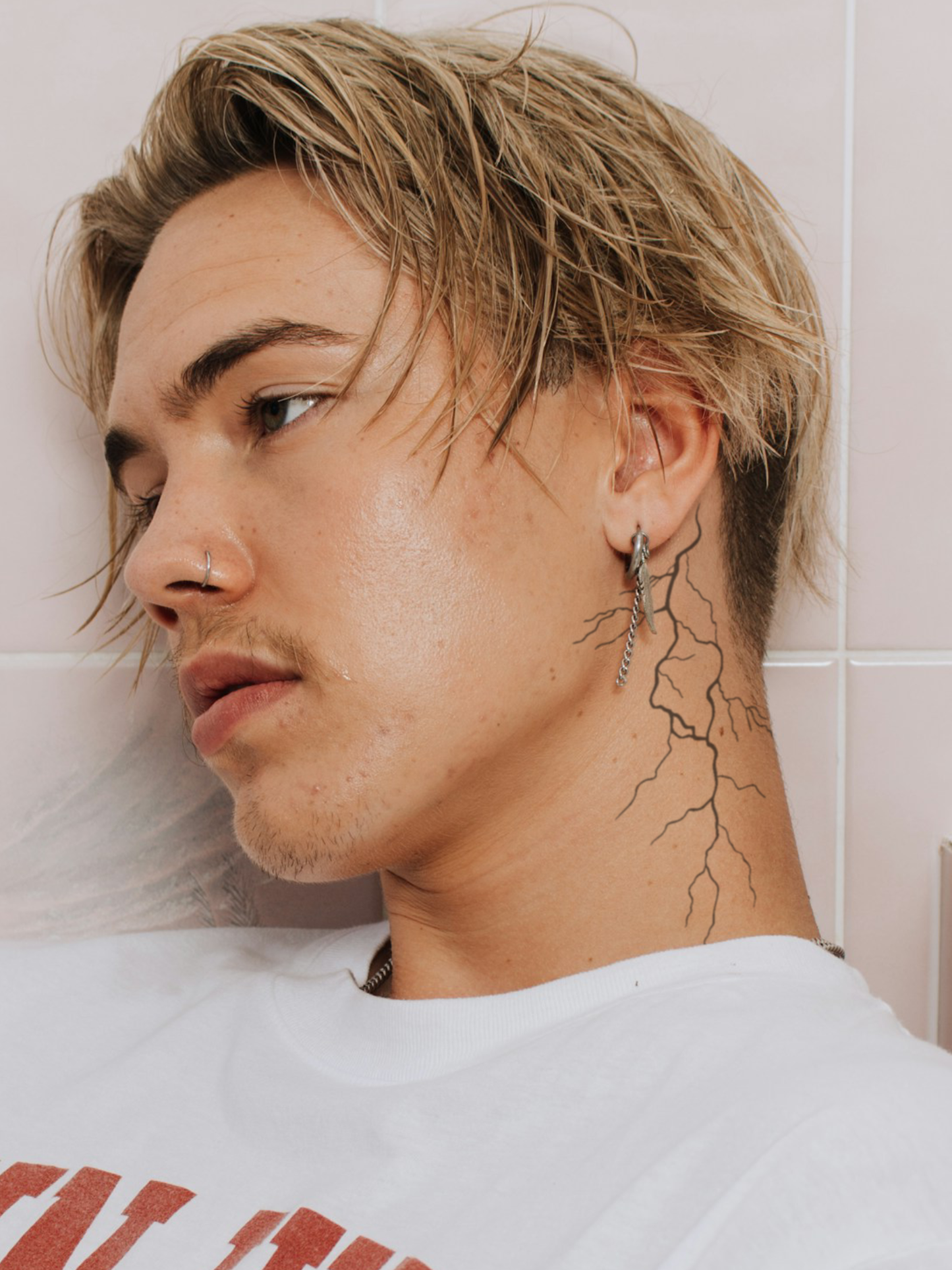 Thunder Sideway temporary tattoo