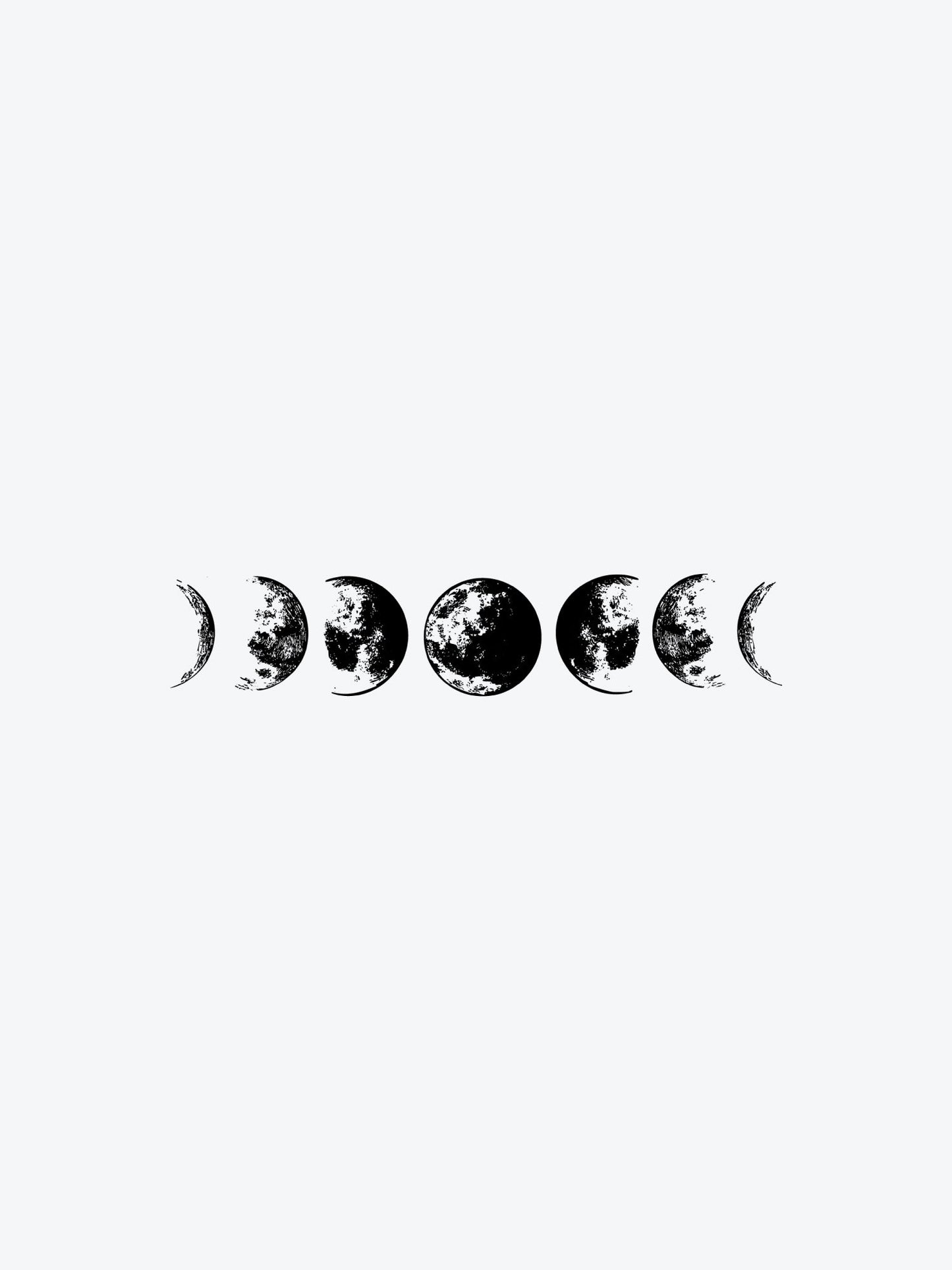 Moon Phases temporary tattoo