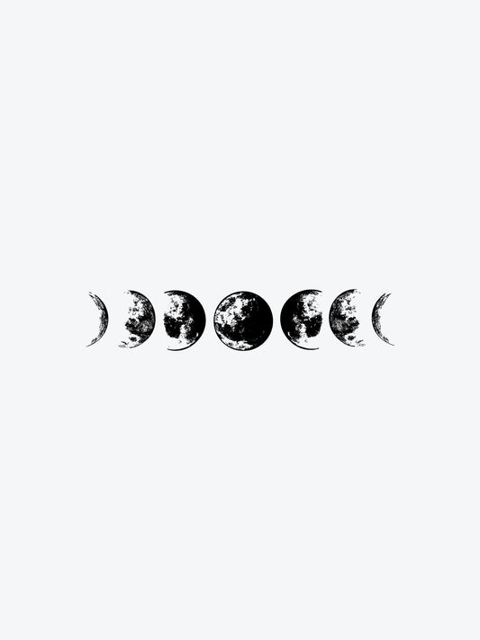 Moon Phases temporary tattoo