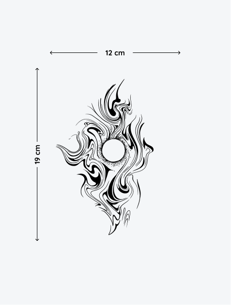 Supernova temporary tattoo