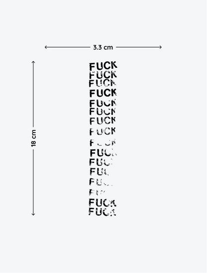 Fuck Stamp temporary tattoo