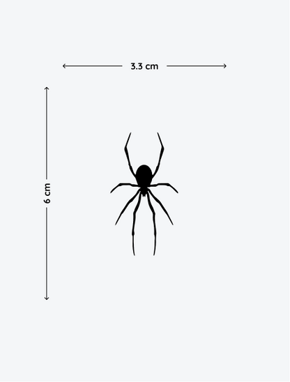 Spider Black temporary tattoo