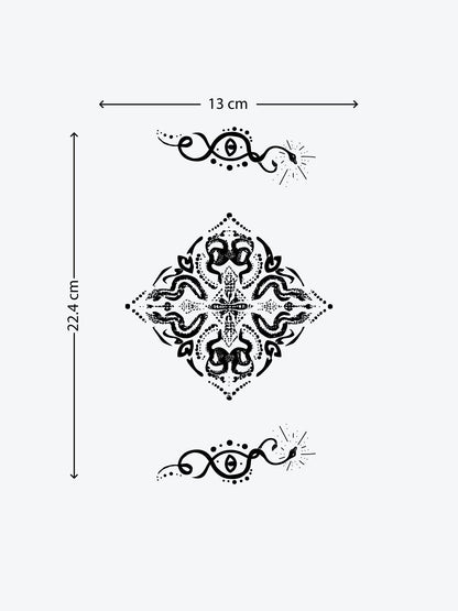 Snake Ornamental temporary tattoo