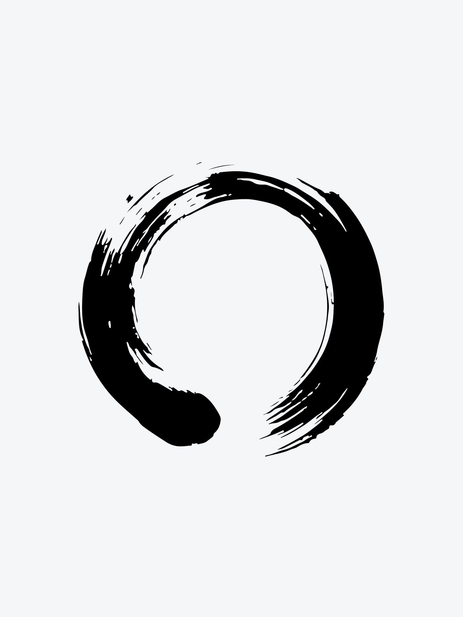 Enso Circle temporary tattoo