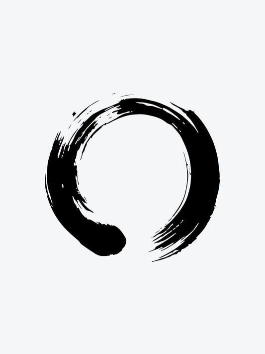 Enso Circle temporary tattoo