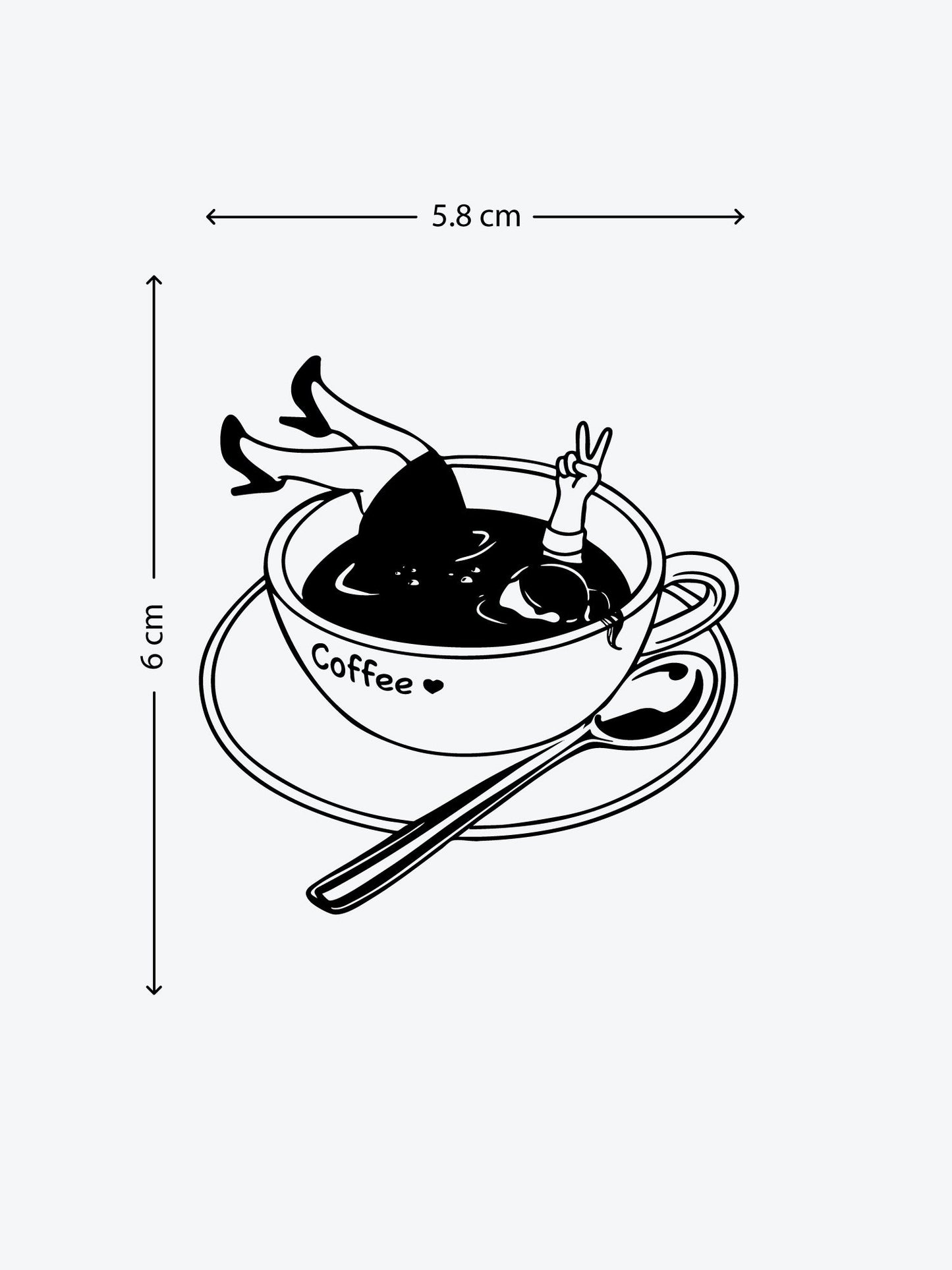Coffee Nap temporary tattoo