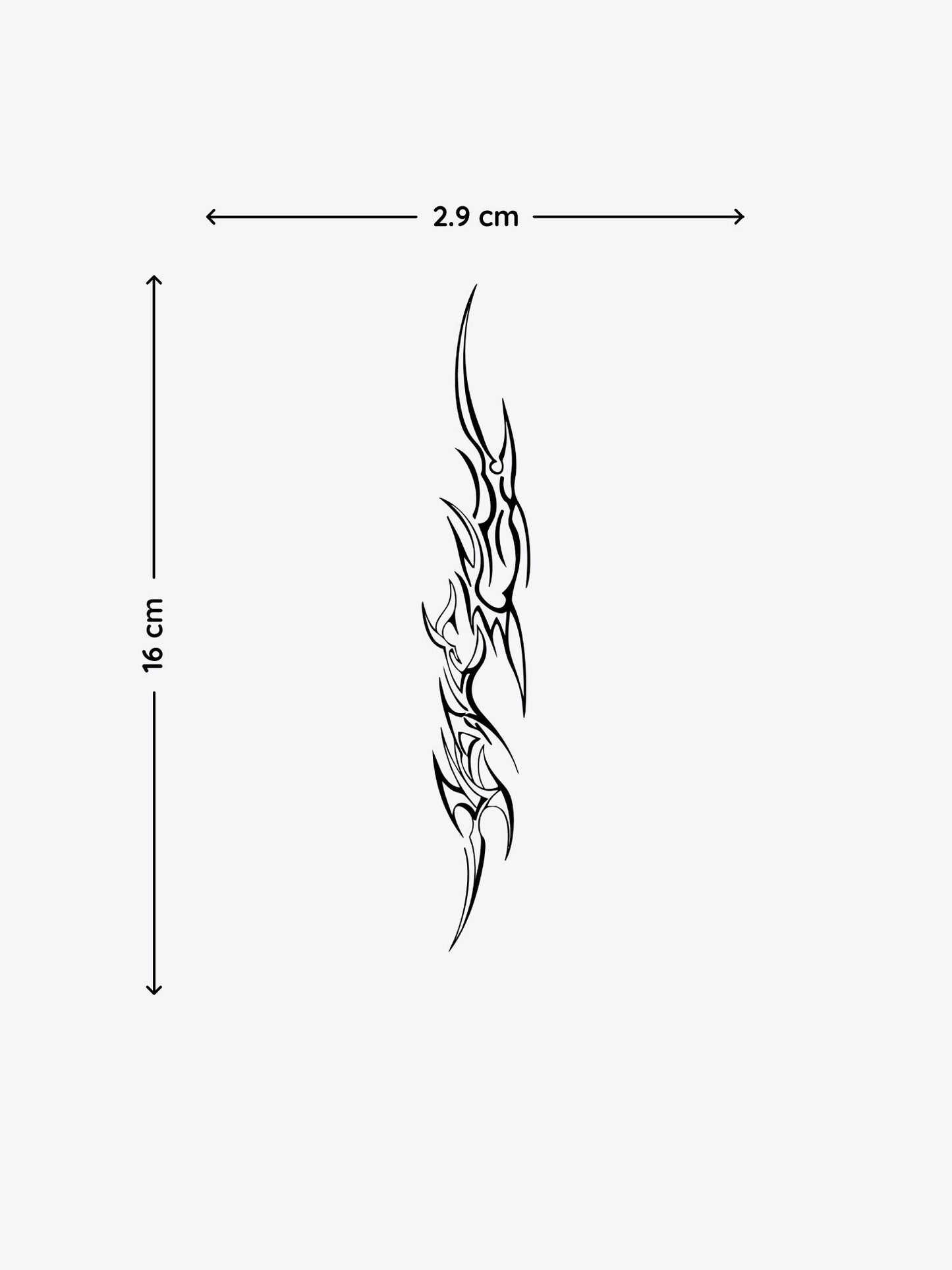 Tribal Linework temporary tattoo