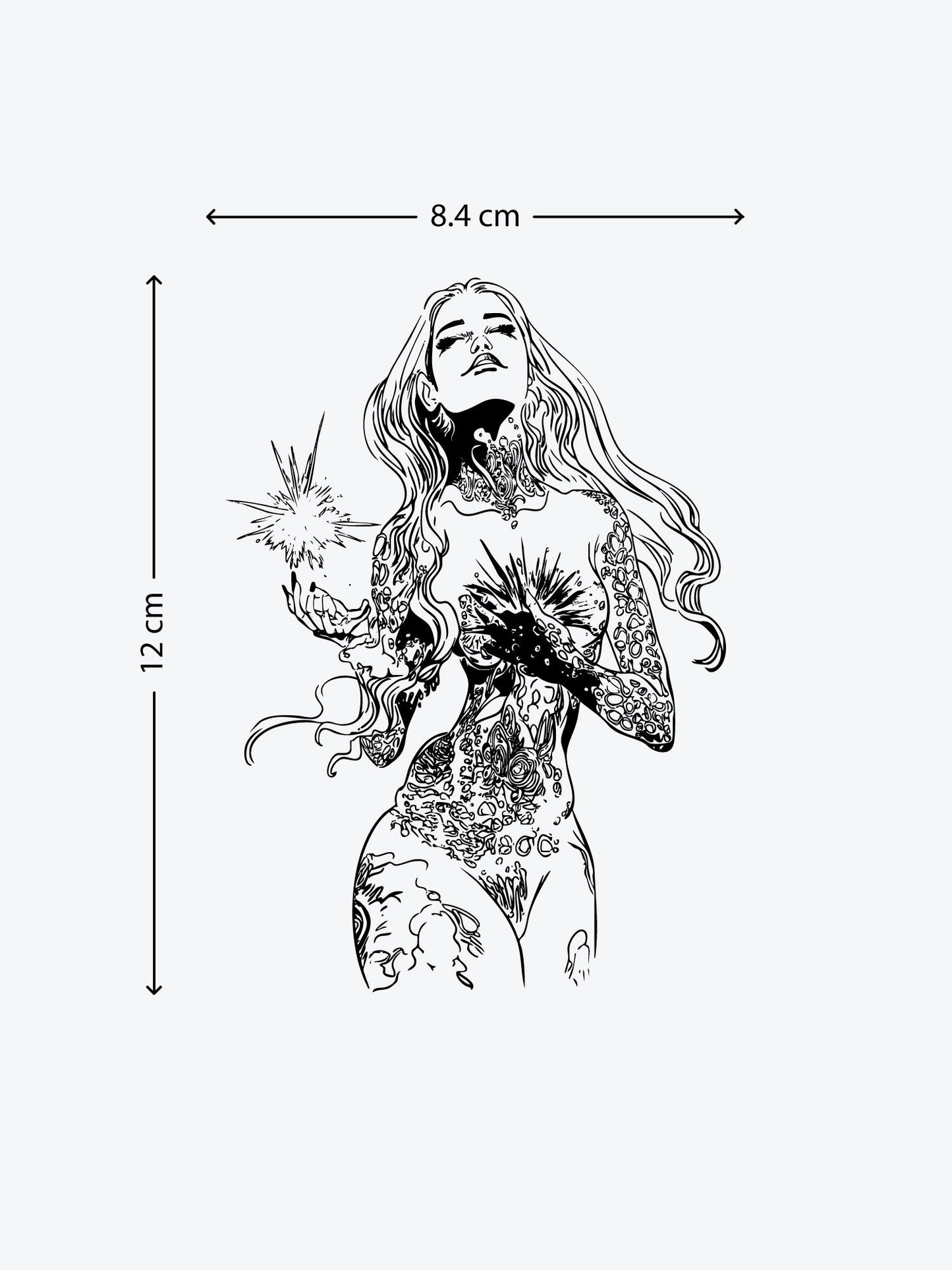 Power of a Woman temporary tattoo