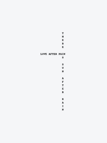 Love After Pain (Left Hand) temporary tattoo