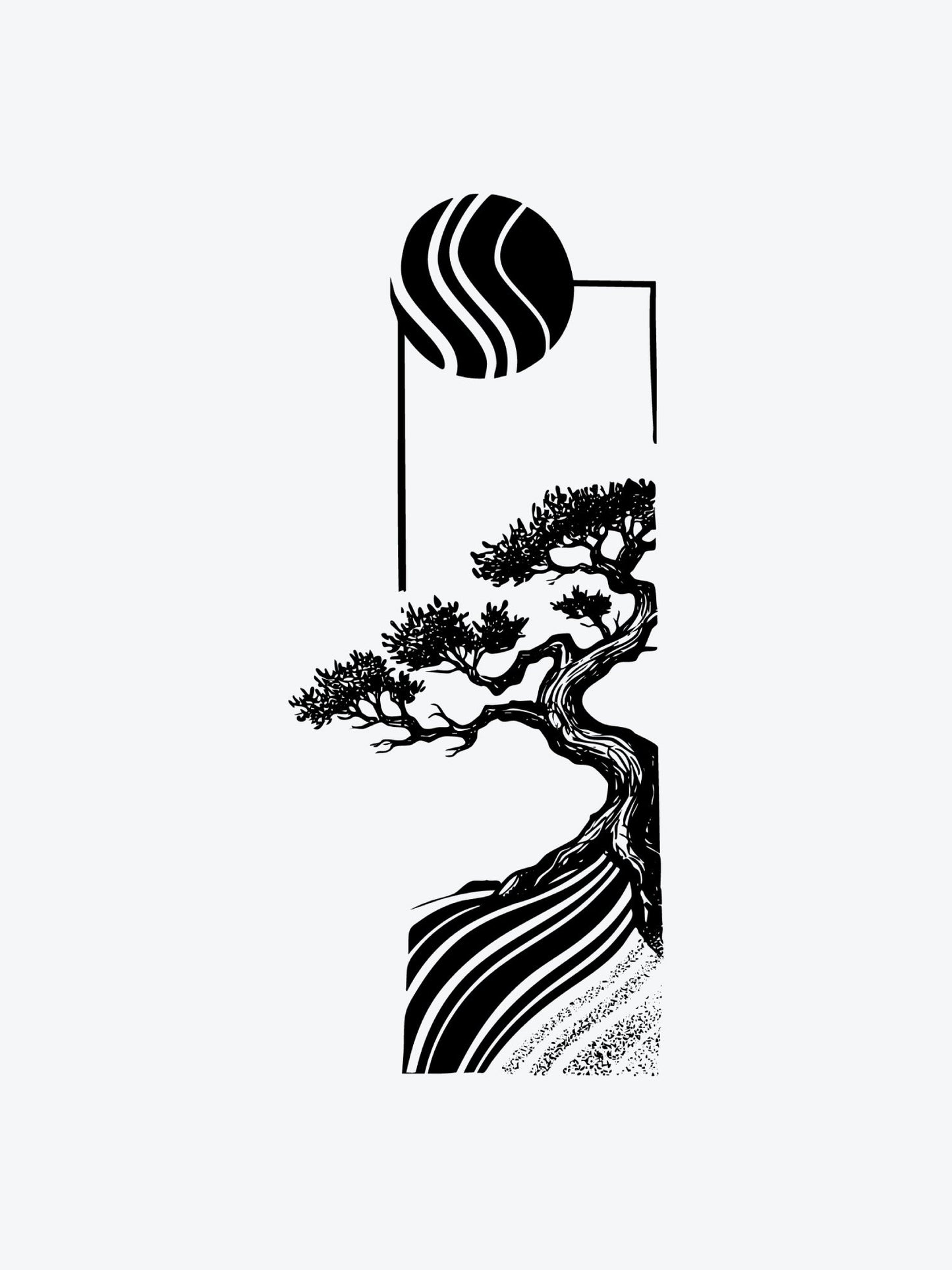 Lonely Tree temporary tattoo