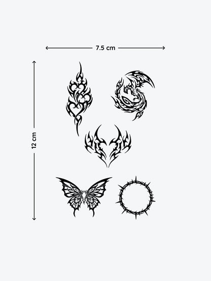 Tribal Bundle (8 Tattoos) temporary tattoo