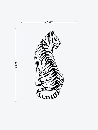 Chill Tiger temporary tattoo