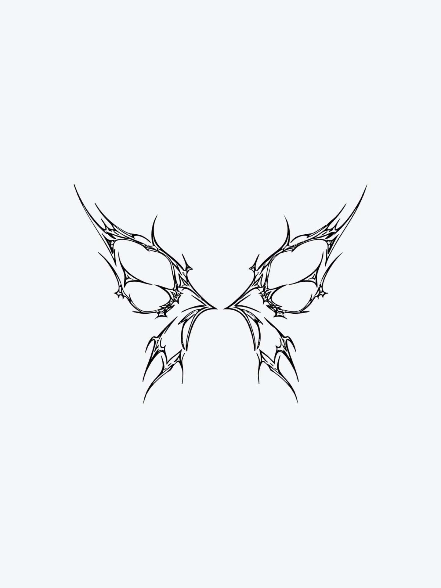 Acid Butterfly temporary tattoo