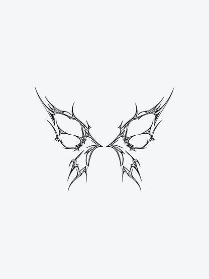 Acid Butterfly temporary tattoo