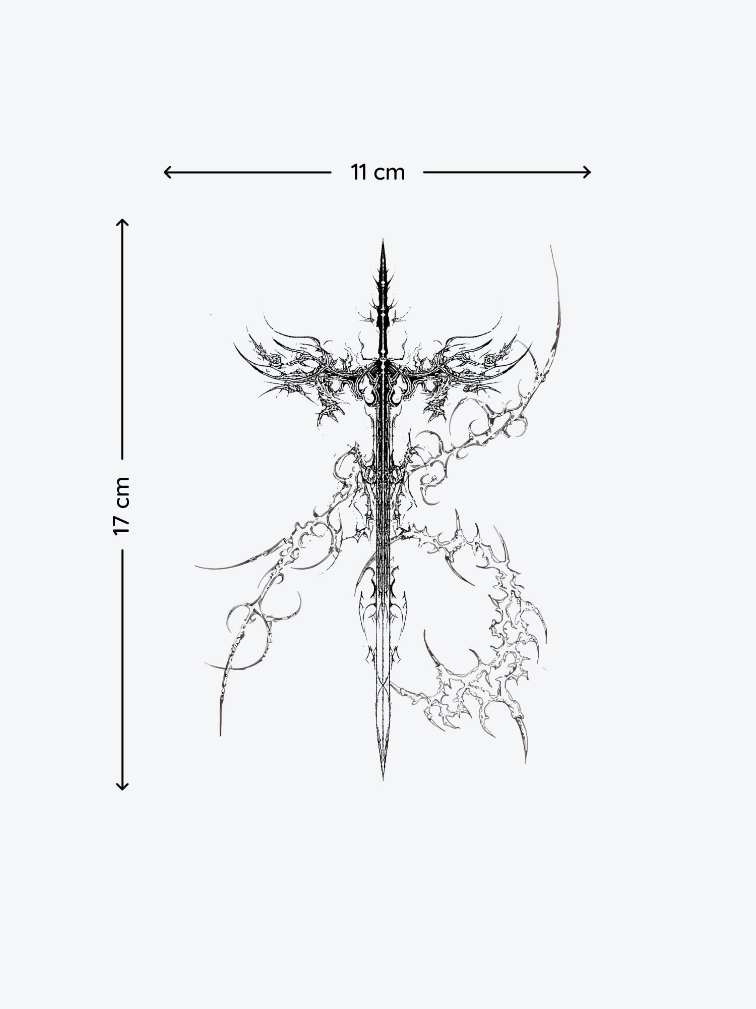 Sword of the Swords temporary tattoo