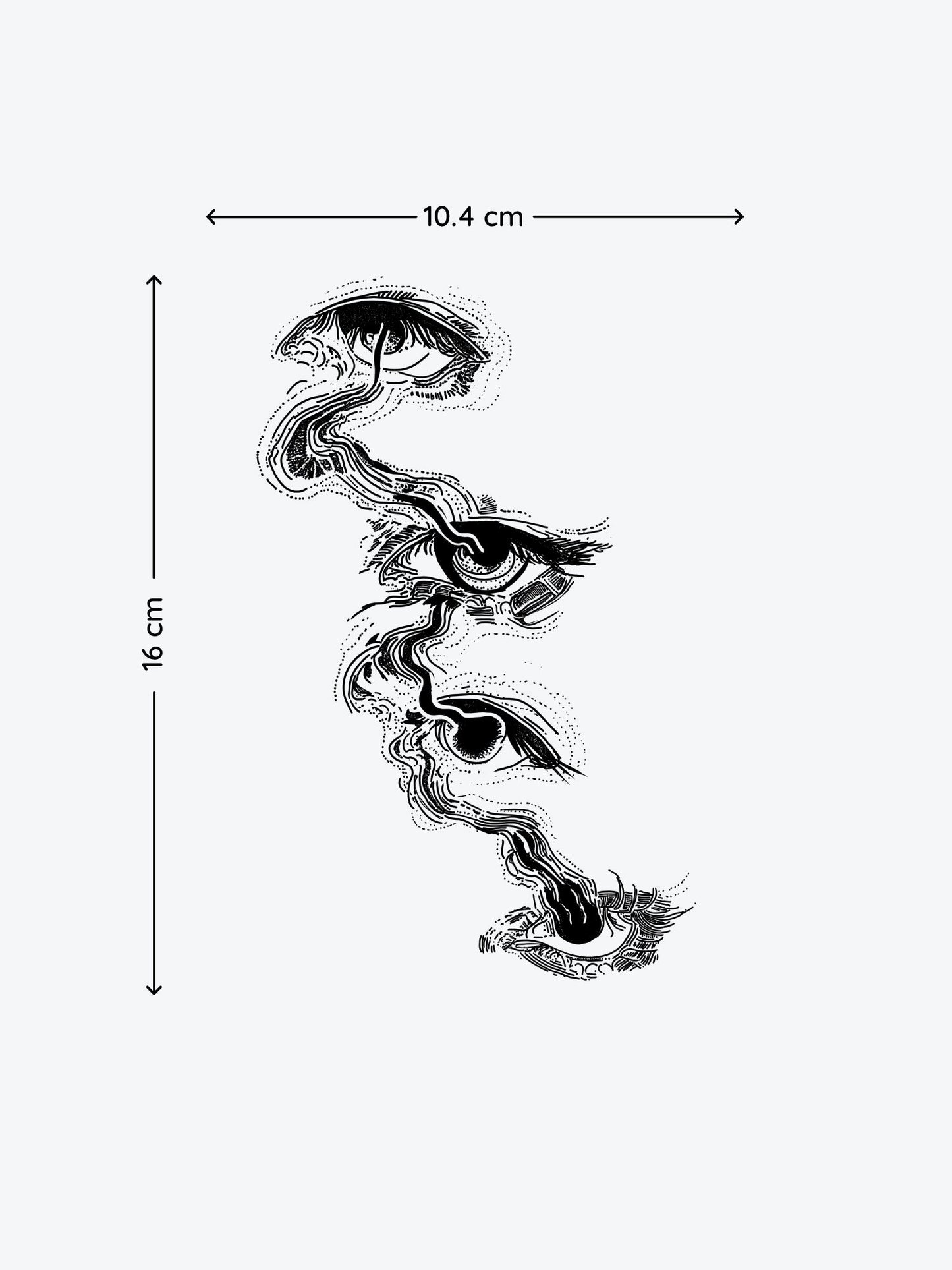Eye Conscioussnes temporary tattoo