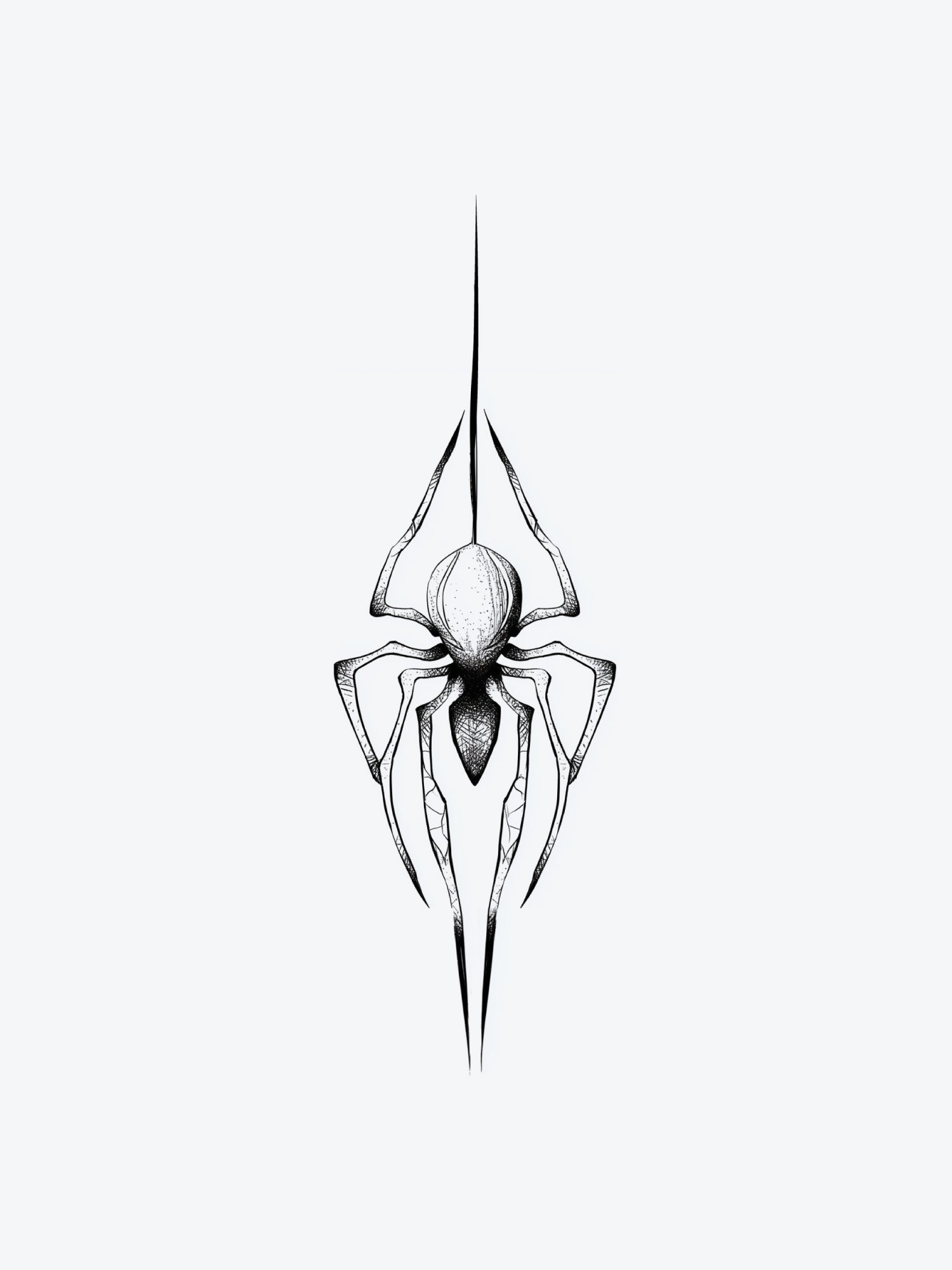 Spider Dotwork temporary tattoo