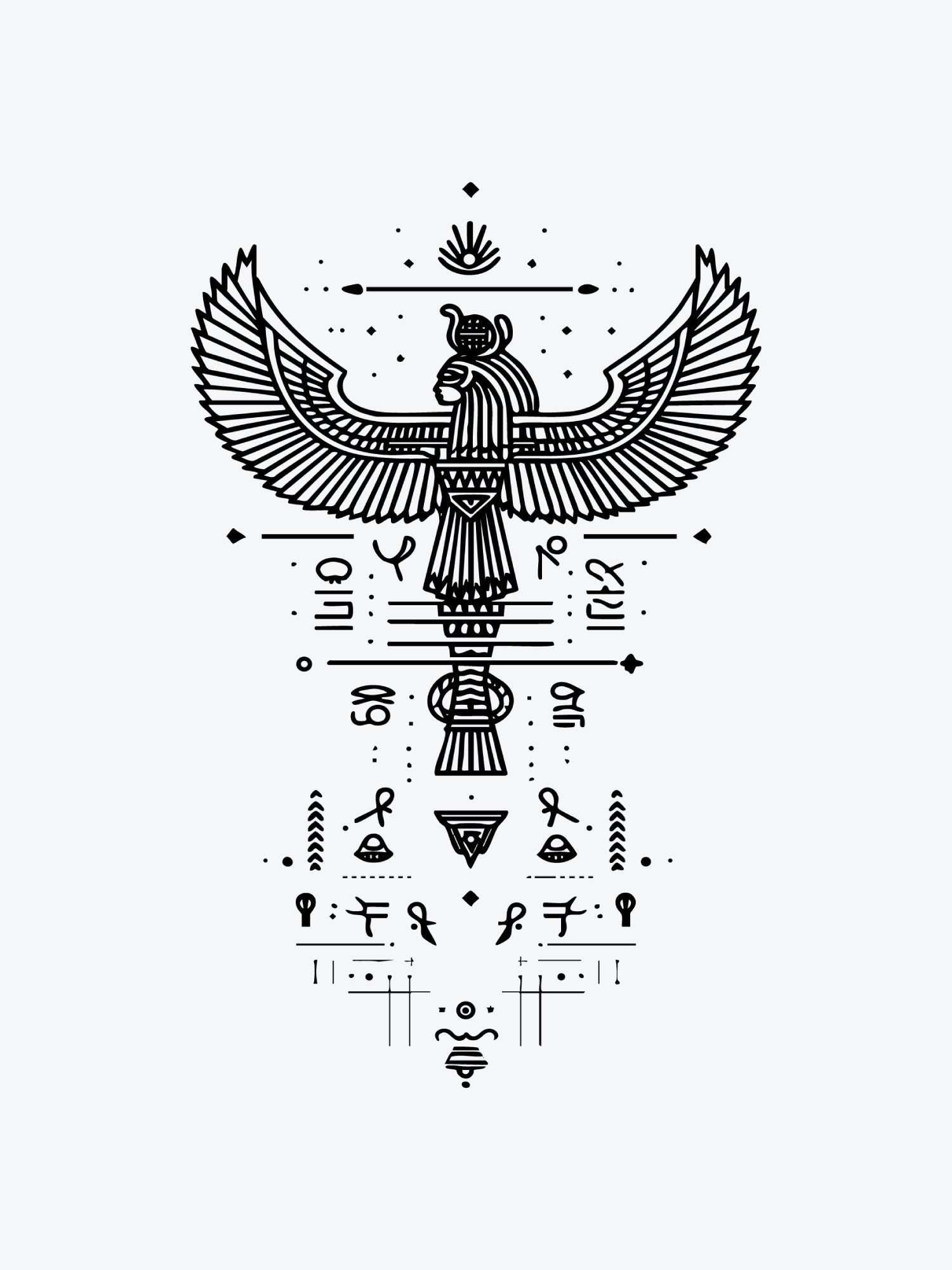 Pure Egypt temporary tattoo