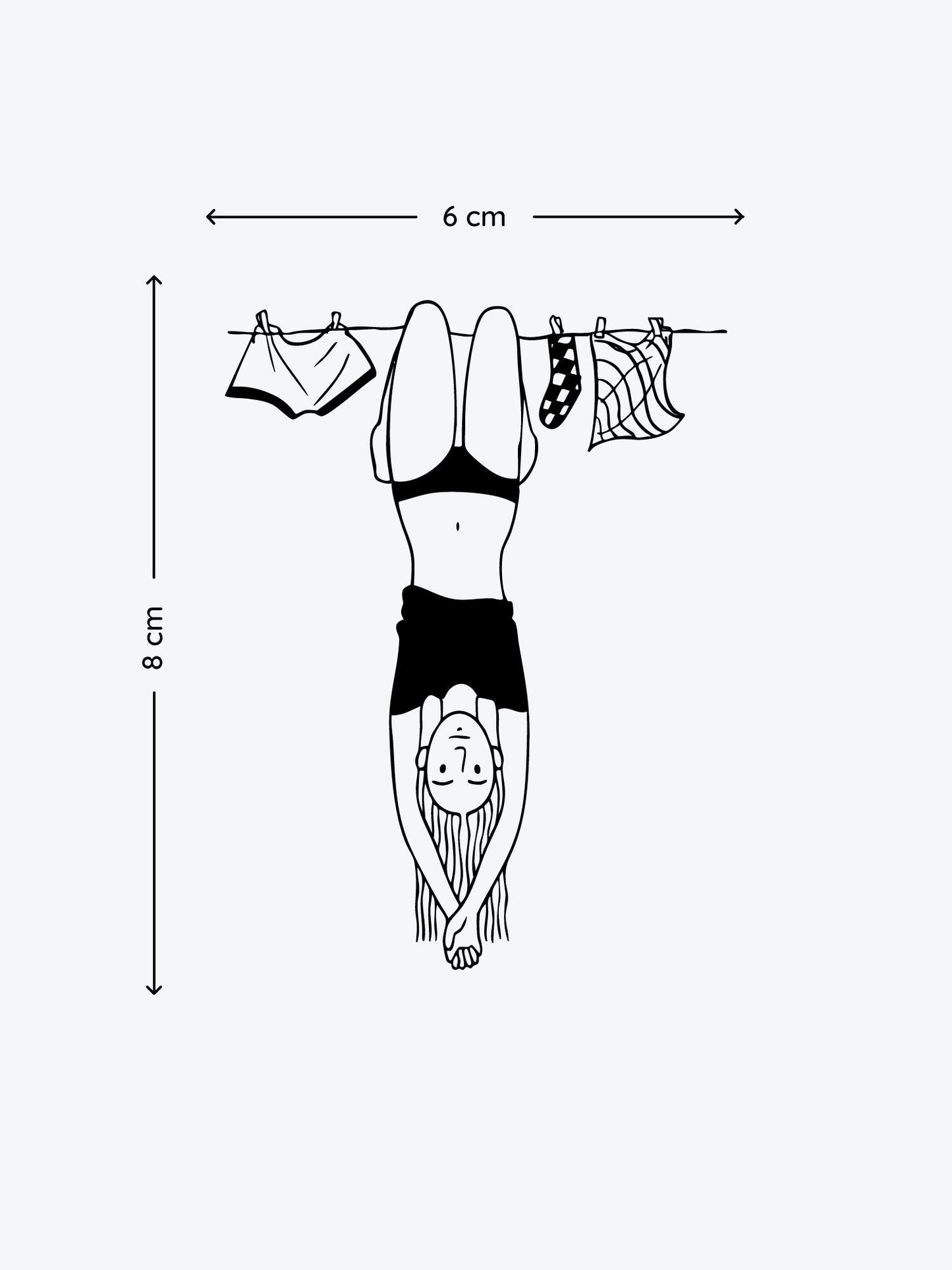 Hang On temporary tattoo
