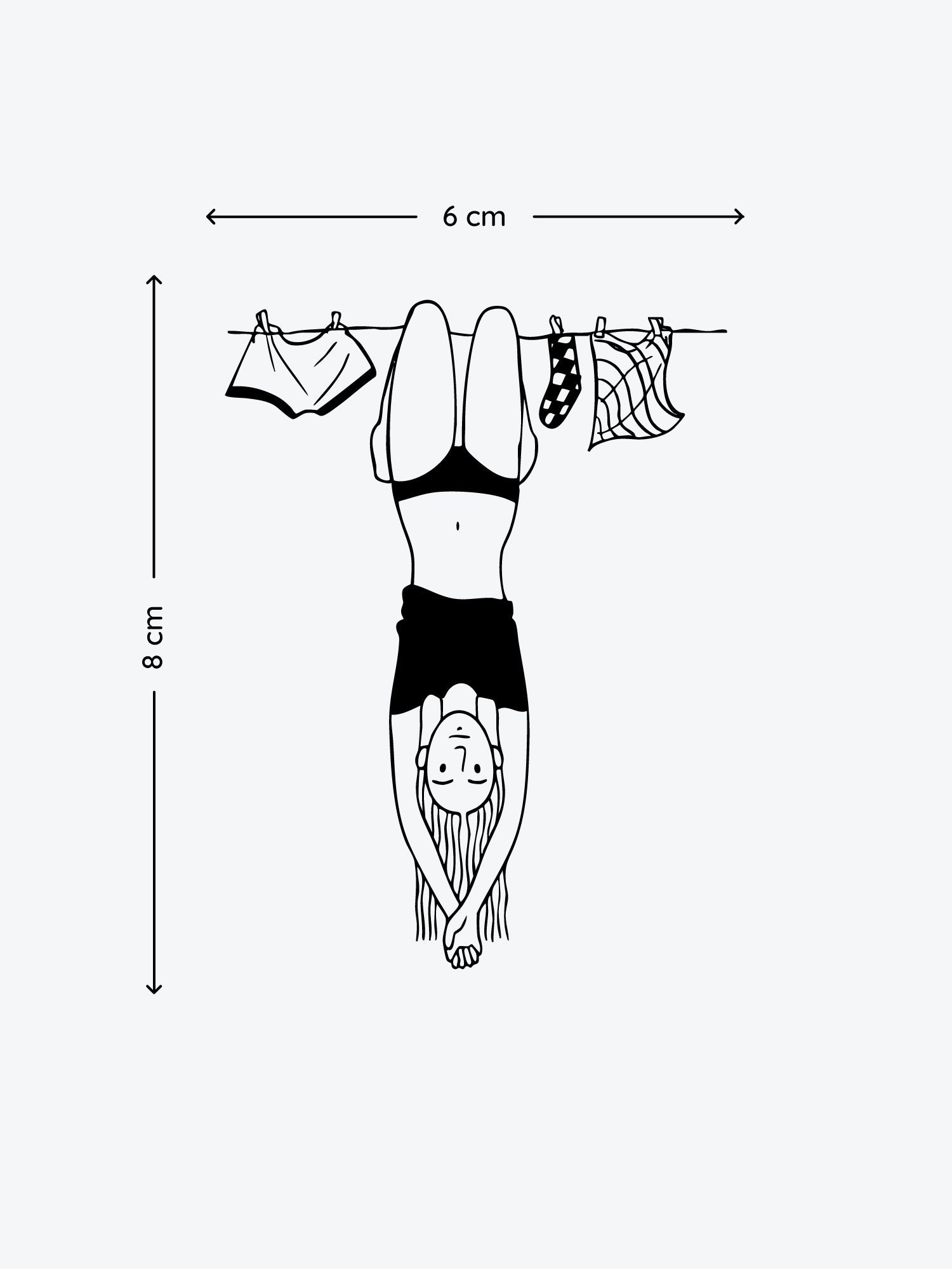 Hang On temporary tattoo
